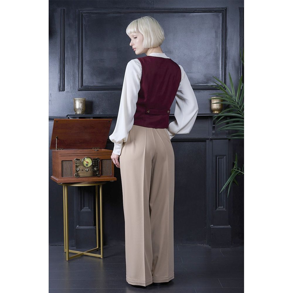 Banned - Joanna 40S High Waist Hose gerades bein - Beige